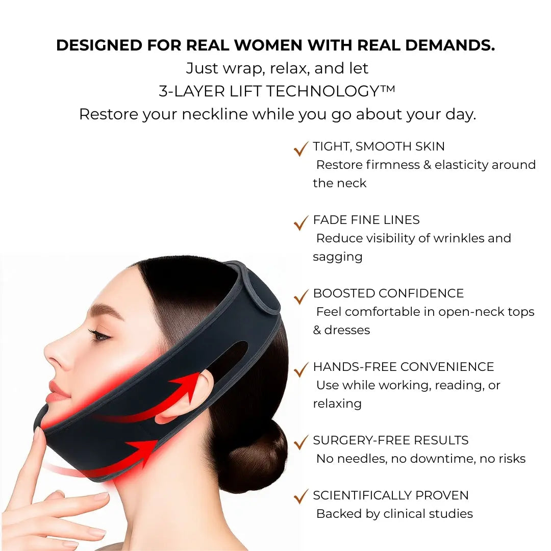FIRMLY™ NECK | Dual-Wavelength Red Light Collar with 3-Layer Lift Technology™
