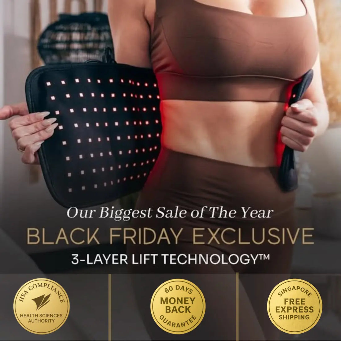 FIRMLY™ | Dual-Wavelength Red Light Belt with 3-Layer Lift Technology™