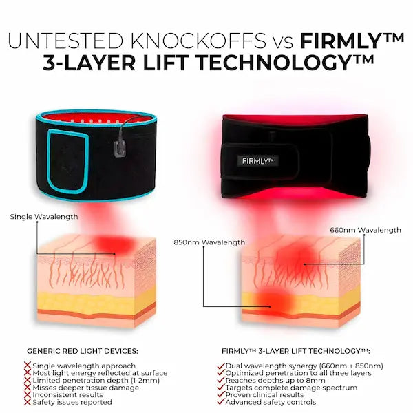 FIRMLY™ | Dual-Wavelength Red Light Belt with 3-Layer Lift Technology™