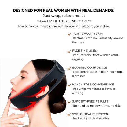 FIRMLY™ NECK | Dual-Wavelength Red Light Collar with 3-Layer Lift Technology™